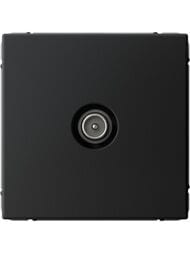 Розетка Systeme Electric ARTGALLERY ТВ оконечная 1DB, механизм, карбон, GAL001091