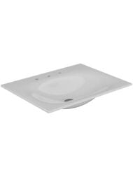 Раковина Keuco Edition Lignatur 705х538 накладная на тумбу,3 отверстия под смес., белый 33340310703