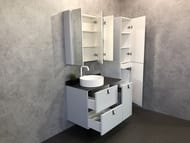 Шкаф-колонна COMFORTY Сорренто-40 (400х1900х385) напольный, светло-серый 00-00000818