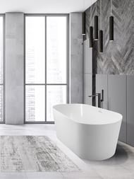Ванна акриловая BelBagno BB416-1700-800 1705x800x615 отдельностоящая, овальная, белый