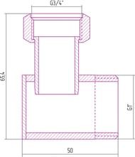 ������ ���������� ������� ������ �������, 1"��3/4"�, �������� ����� 31-1505-0134