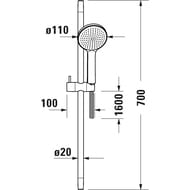 ������� �������� Duravit UV0680001010 1 �����, ����