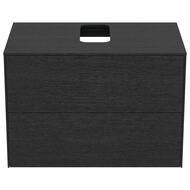 Тумба под раковину Ideal Standard CONCA (800x505x550) 2 ящика, дым дуб, столешница с вырезом T3941Y4 — изображение 2