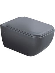 Унитаз подвесной Cielo SHUI COMFORT (375х550х375) безободковый Rimles, цвет Cemento SHCOVSK CM — миниатюра 1