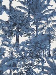 Обои бумажные Thibaut Tropics (0,69х8,22) синие T10100 (рулон)