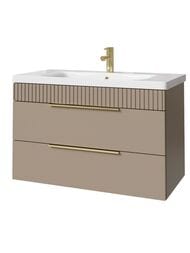 Тумба под раковину Caprigo MONBAR 90 (870х446х550) подвесной, 2 ящика, цвет Мокко 36313-SF04