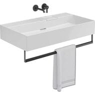 Раковина KERAMA MARAZZI TECNOLOGICA Logica мебельная/подвесная 900х480х145, без отверстия, белая гл. LO.wb.90.0
