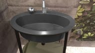 �������� Cielo CATINO OVALE (700�500�180) 1 �����.��� ��������� ��. basalto CALAOF BA