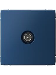 Розетка Systeme Electric ARTGALLERY ТВ проходная 4DB, механизм, аквамарин, GAL001192