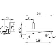 ��������� ��� �������� Keuco IXMO FLAT 225 ��,������������,�������������,���� 59516011301