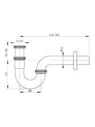 ����� ��� ���� Alcaplast �45E 1 1/4"/32 ������