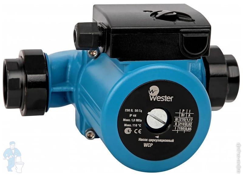 Насос циркуляционный Wester WCP 25-40G (с гайками), 65 Вт | Афоня.рф ...