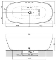 ����� Antonio Lupi Baia 1850�900�500 ���������������, �������� � ��������, Cristalplant, ����: �����