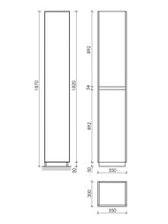 ����-����� SANCOS Libra Floor (350x300x1870) ���������, ��� ������, ��� ��������� PLB35FECH