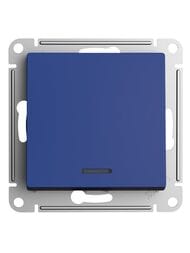 Выключатель Systeme Electric ATLASDESIGN 1-клавишный с подсвет. сх.1а 10АХ 1 шт. аквамарин ATN001113