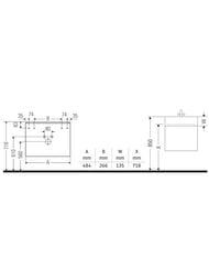 ����� ��� �������� Duravit D-Neo 484�440�442 ���������, 1 ��., ����� ������ DE4270004220000
