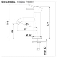 Смеситель для умывальника Remer X style золото брашированное X12BG — миниатюра 2