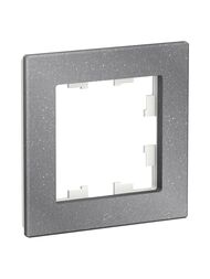 Рамка Systeme Electric ATLASDESIGN NATURE 1 пост, МРАМОР АЙС ГРЕЙ ATN343201