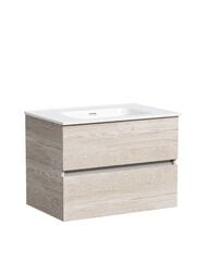 Тумба под раковину SANCOS Urban (690х450х550) подвесная, 2 ящика с доводчиками, дуб галифакс UR70EG