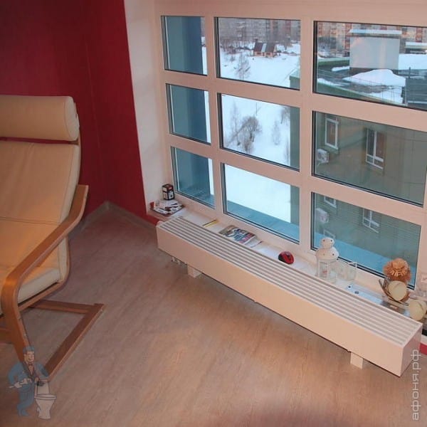 Конвектор напольный КЗТО Элегант Мини (130х130х2200) 2267Вт, два ...