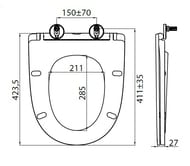 ������� ��������� BelBagno Soft Close � �������������� �������, ����� BB045/051SC