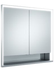 Зеркало-шкаф Keuco Royal Lumos 800x735x165 встраиваемое,подсветка,диммер,розетки,серебр. 14312171301