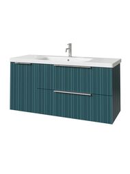 Тумба под раковину Caprigo RAIN 120 (1166х446х550) подвесная, 2 ящ, 1 дверь, Море 36517L-SF013