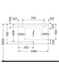 ������� Duravit Light and mirror 1000�700�35 ���� ������ � �����, ������, ��������, ������ LM7857D0000