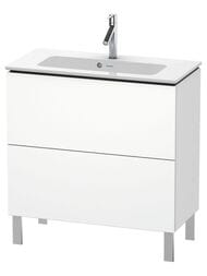 Тумба под раковину Duravit L-Cube 820х704х391 напольная, 2 ящика, белый матовый LC667401818