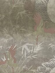 Обои виниловые на флизелине Decori-Decori Zen (1,06х10,05) серые, животные 72903 (рул)