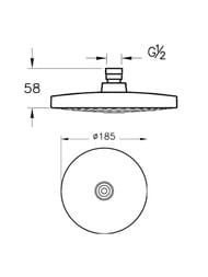 ������� ��� Vitra Rain 220 ��, � ��������� ����-����� A45708WSA