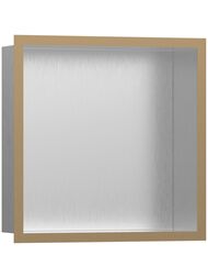 Шкаф-ниша Hansgrohe XtraStoris Individual 56097140 300х300х100 рама шлиф.бронза/короб шлиф.сталь