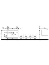 Тумба под раковину Duravit DuraStyle (930х610х448) подвесная, 2 ящика, цвет белый матов. DS648201818 — миниатюра 3