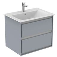 Тумба подвесная Ideal Standard CONNECT AIR 600х517х440 2 ящика, серый глянец и белый мат E0818EQ