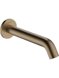 Излив на ванну Hansgrohe Tecturis S 198 мм 73411140 шлифованная бронза