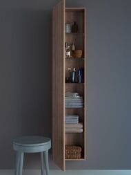 Пенал Duravit DuraStyle (400х1800х360) петли слева, цвет: орех натуральный DS1229L7979