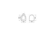 Сиденье Vitra Sento для унитаза, дюропласт, плавное закрывание, съемное 86-003-009