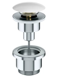 Донный клапан универсальный Ceramicanova 70003nc латунь/белый глянец