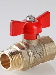 Кран шаровый VALTEC СТАНДАРТ 3/4"ВН бабочка (PN40) VT.123.GN.05 — изображение 2