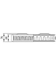 Радиатор стальной AXIS 21 500x500 Ventil, нижнее подкл. 1/2 AXIS215005V