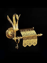 Migliore Luxor Бумагодержатель с крышкой, золото 26120