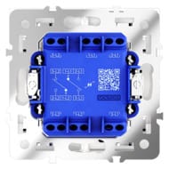 Проходной переключатель двухклавишный с подсветкой Voltum S70 VLS020403, кашемир