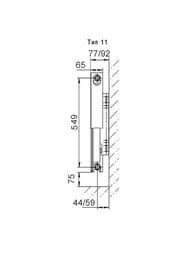 Радиатор стальной Lemax Premium Valve Compact тип 11 600х1000 нижнее подкл.  149842
