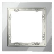 Рамка на 1 пост Voltum S70 VLS110105 (сталь, стекло)