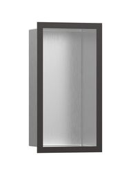Шкаф-ниша Hansgrohe XtraStoris Individual 56094340 300х150х100 рама шлиф.черн.хром/короб шлиф.сталь