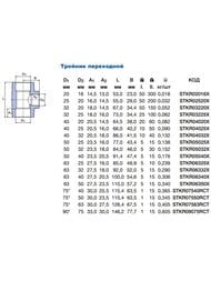 Тройник PPRct Ekoplastik 63х25 цвет: серый STKR06325RCT