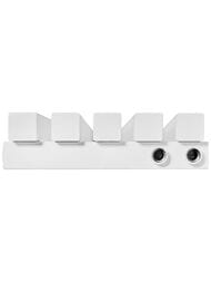 Дизайн-радиатор STOUT Tube Quadro 5 секций ниж.подкл. QV40-1750-5 R RAL1T104S9016 (белый муар)