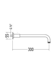 Кронштейн для душа Devon&Devon AQ5910CR цвет хром