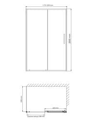 ������� ������ WasserKRAFT ������ (Tauber) 1200x1000x2000 ������ ����������/������� ������ 64S10