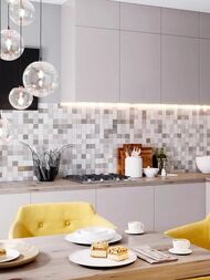 Мозаика керамическая Starmosaic Homework White Matt 97х97 (300х300х6) белая MH33900 (шт.) — миниатюра 2